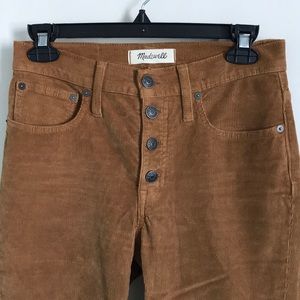 Madewell corduroy Cali Demi-boot pants